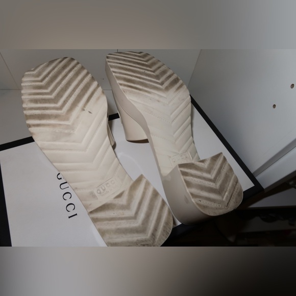 Authentic Gucci Rubber Platform Sandals - Picture 12 of 13